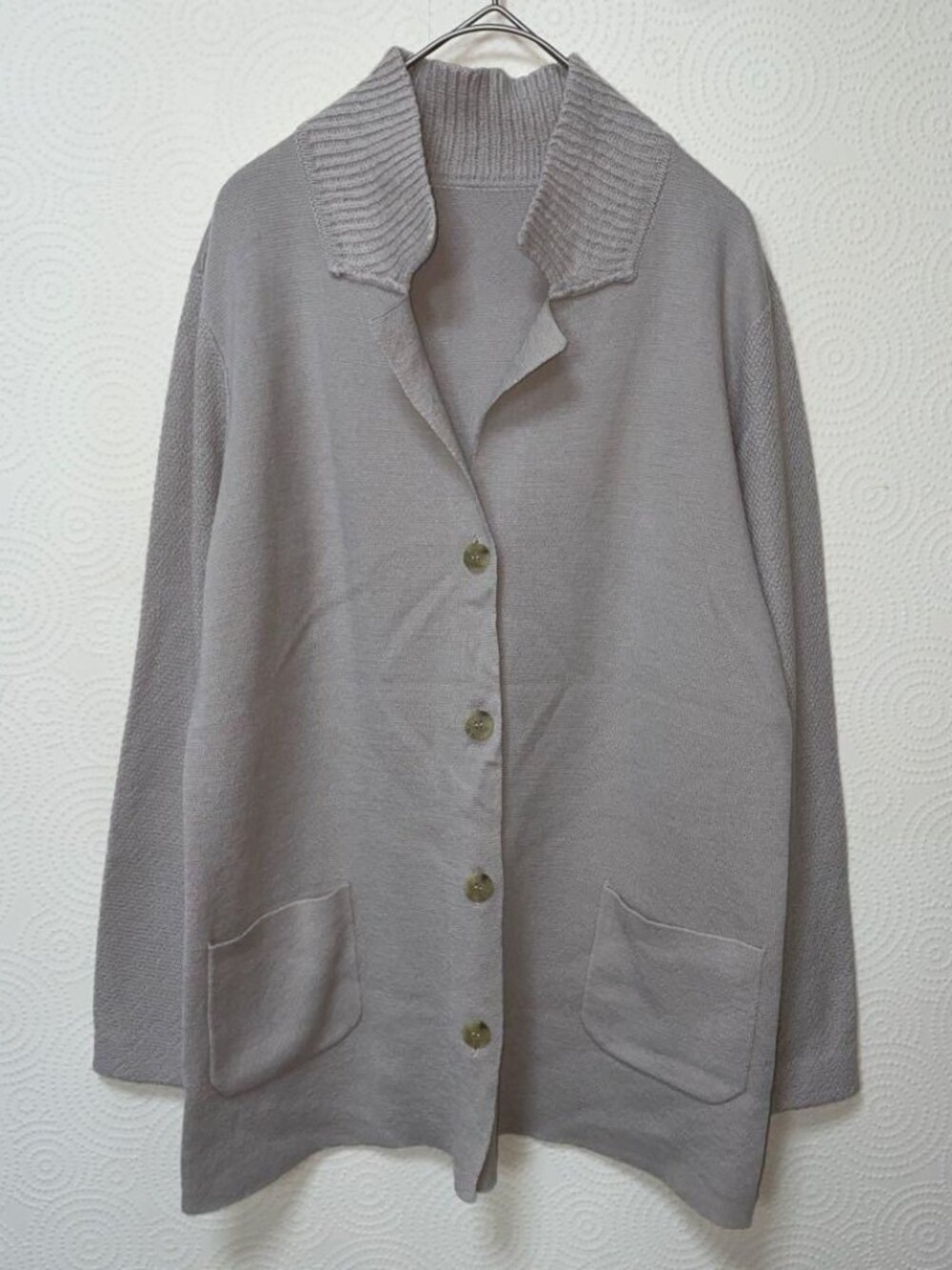 Yagea Gray Knit Cardigan
